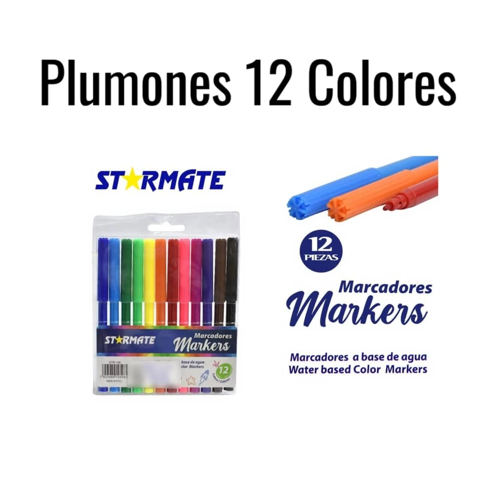 Plumones 12 colores's foto | HAY DE TODO |  BizneCubano