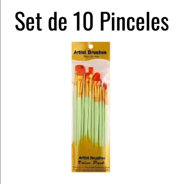 Set de 10 pinceles's foto | HAY DE TODO |  BizneCubano
