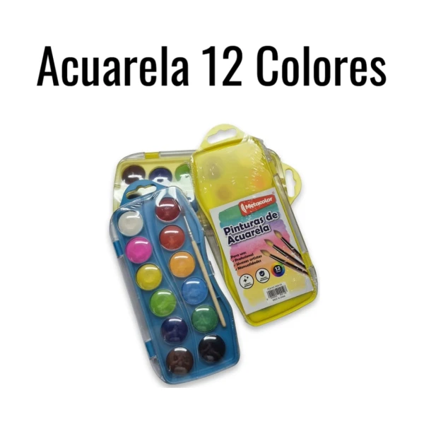 Acuarela 12 colores's foto | HAY DE TODO |  BizneCubano