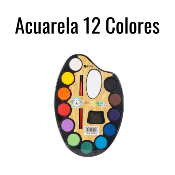 Acuarela 12 colores's foto | HAY DE TODO |  BizneCubano