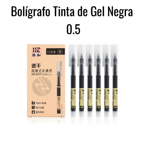 Bolígrafo tinta de gel negra 0.5's foto | HAY DE TODO |  BizneCubano