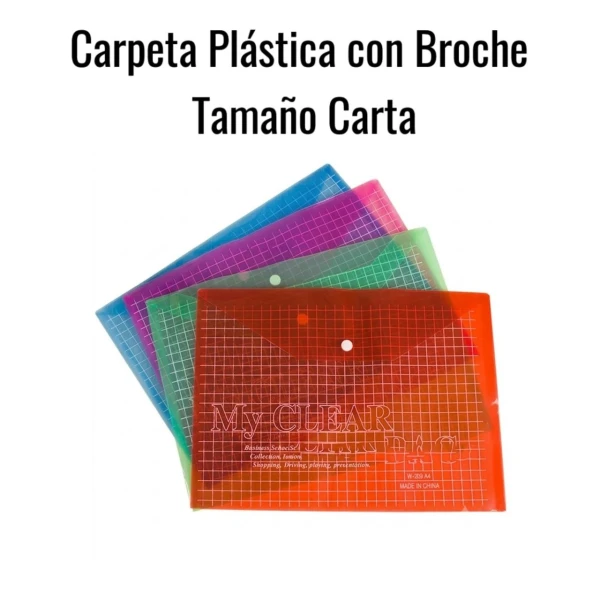 Carpeta Plástica con Broche Tamaño Carta's foto | HAY DE TODO |  BizneCubano