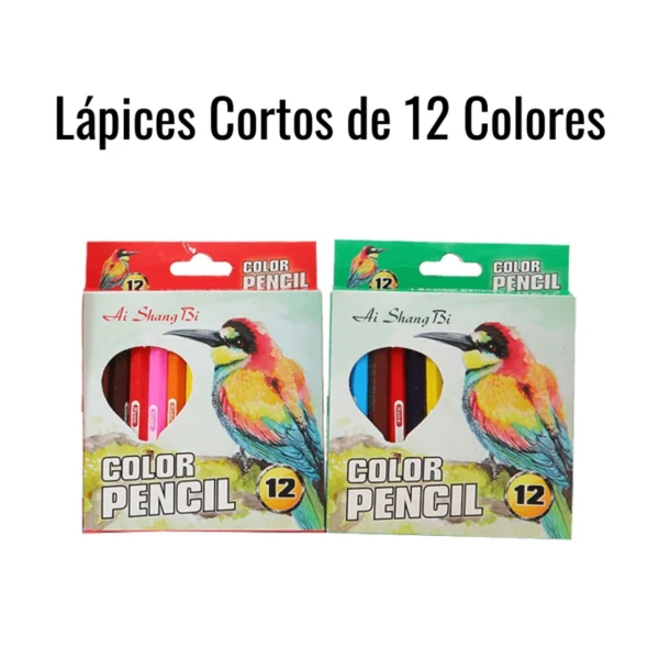 Lápices Cortos de 12 colores's foto | HAY DE TODO |  BizneCubano