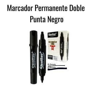 Marcador Permanente Doble Punta Negro's foto | HAY DE TODO |  BizneCubano