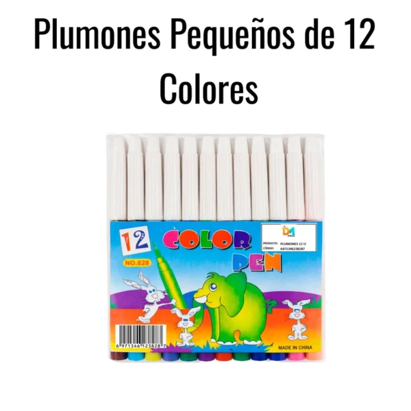 Plumones pequeños de 12 colores's foto | HAY DE TODO |  BizneCubano