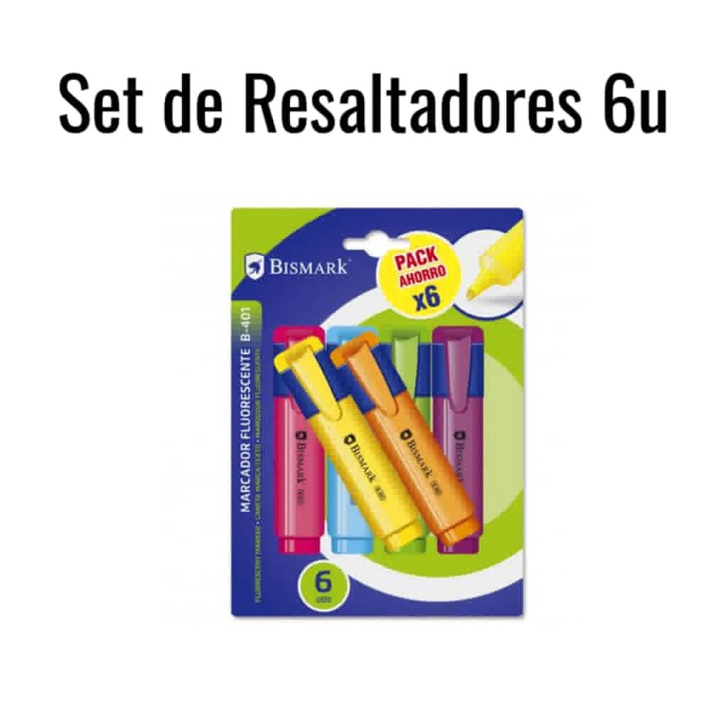 Set de resaltadores de 6u's foto | HAY DE TODO |  BizneCubano